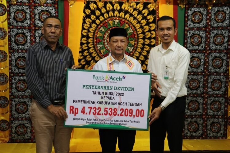 Pemkab Aceh Tengah Terima Rp4,7 Miliar Deviden Bank Aceh Syari’ah