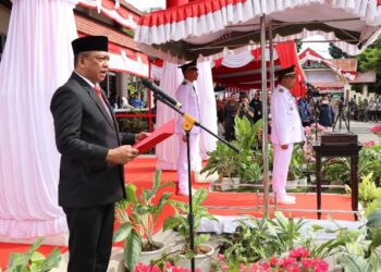 Arwin Mega Bacakan Teks Proklamasi di Upacara HUT Kemerdekaan RI Ke-78