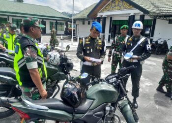 Operasi Gaktib di Makodim 0106 Aceh Tengah, Puluhan Kendaraan Diperiksa Subdenpom
