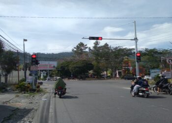 Traffic Light Depan Polres Aceh Tengah Mulai Normal