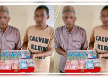 Sedang Asik Berjudi, Dua Warga Bener Bener Meriah Ditangkap Polisi