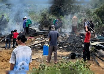 Satu Unit Rumah di Merah Jernang Hangus Terbakar