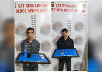 Polres Bener Meriah Tangkap Dua Pelaku Penyalahgunaan Narkotika