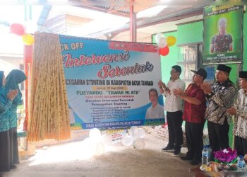 Kick Off Intervensi Serentak Upaya Dinkes Cegah Stunting di Aceh Tengah 