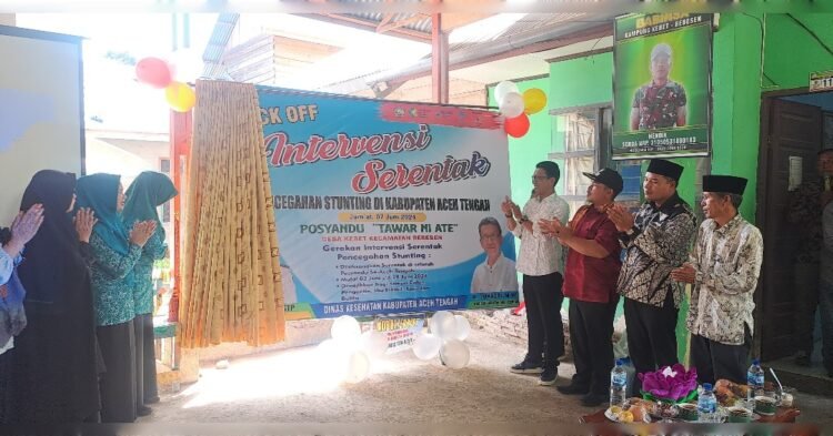 Kick Off Intervensi Serentak Upaya Dinkes Cegah Stunting di Aceh Tengah 