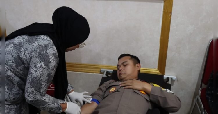 Sambut Hari Bhayangkara Ke-78, Polres Aceh Tengah Kumpulkan 74 Kantong Darah
