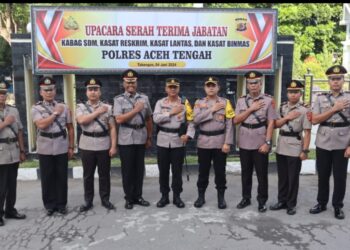 Tiga Kasat dan Kabag SDM Polres Aceh Tengah Diganti 