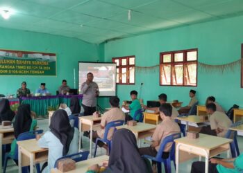 Cegah Narkoba di Kalangan Pelajar, Satgas TMMD Gelar Penyuluhan di SMA 7 Takengon 