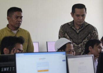 224 Calon Panwascam di Aceh Tengah Ikuti Ujian CAT