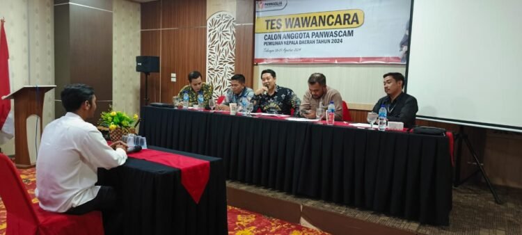 Panwaslih Aceh Tengah Wawancara Calon Panwascam untuk Pilkada 2024