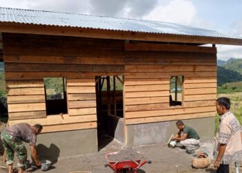 Pengerjaan RTLH Program TMMD Kodim 0106 Aceh Tengah Capai 70 Persen, Harapan Baru Bagi Nurmala