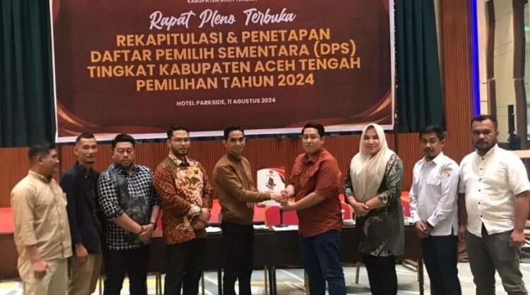 KIP Aceh Tengah Tetapkan DPS Pilkada 151.891 Pemilih 