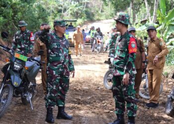 Tim Wasev Mabes TNI Kunjungi Lokasi TMMD ke-121 Kodim 0106 Aceh Tengah 