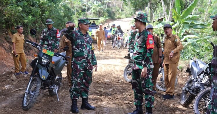Tim Wasev Mabes TNI Kunjungi Lokasi TMMD ke-121 Kodim 0106 Aceh Tengah 