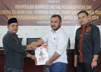 KIP Aceh Tengah Nyatakan Paslon Irmansyah dan Azza Memenuhi Syarat 
