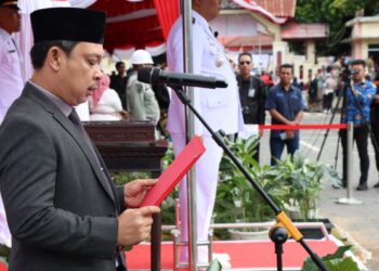 Edi Kurniawan Bacakan Teks Proklamasi Saat Upacara HUT Ke-79 RI