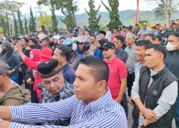 Ribuan Warga Padati Deklarasi Paslon Alhudri – Alaidin