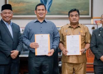 Subhandhy Tunjuk Sukirman Plt Kepala BPKK dan Andalika Plt Kadis PUPR Aceh Tengah 