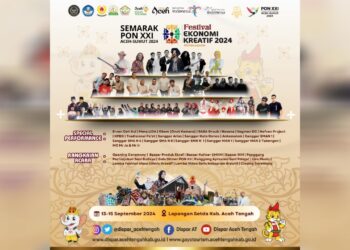 Semarak PON, Dispar Aceh Tengah Gelar Festival Ekonomi Kreatif, Catat Tanggalnya!