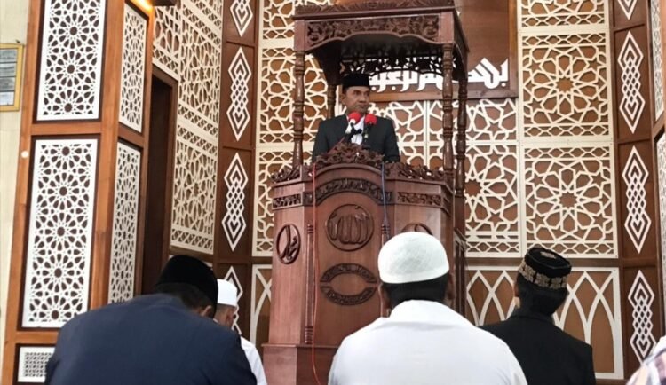 Khatib Jum’at di Masjid Baiturahim Toweren, ini yang Disampaikan Muchsin Hasan 