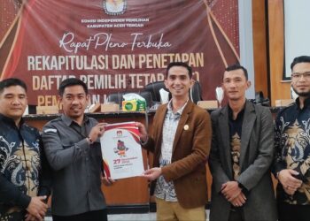 KIP Aceh Tengah Tetapkan DPT Pilkada 152.259 Pemilih