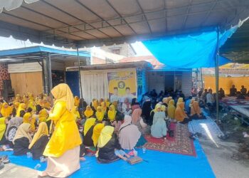 Pengukuhan Tim HAMAS di Kute Panang, Haili Yoga: Bekerjalah Tanpa Menjatuhkan Kandidat Lain