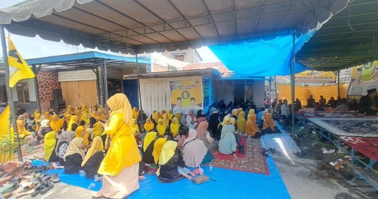 Pengukuhan Tim HAMAS di Kute Panang, Haili Yoga: Bekerjalah Tanpa Menjatuhkan Kandidat Lain