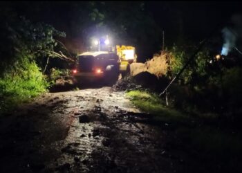 Akses Pameu – Genting Dibuka, BPBD Lanjutkan Pembersihan Material Longsor 