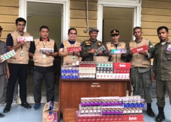 Satpol PP dan Bea Cukai Sita 1.024 Bungkus Rokok Ilegal di Aceh Tengah