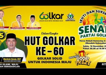 Meriahkan HUT Ke-60, Golkar Aceh Tengah Gelar Senam Bersama, Panitia Siapkan Door Prize Menarik