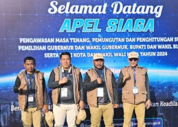 Dipimpin Wapres, Panwaslih Aceh Tengah Ikut Apel Siaga Pengawasan Masa Tenang di Monas