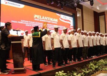 Panwaslih Aceh Tengah Resmi Lantik 70 Satgas Anti Politik Uang, Komitmen Jaga Pilkada Bersih