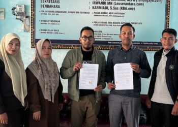 Fakultas Fisipol UGP dan PWI Aceh Tengah Teken Kerjasama