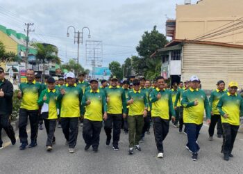 Subhandhy Meriahkan Gerak Jalan Santai Hari Amal Bhakti Ke-79