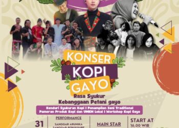 Puncak Konser Kopi Gayo Malam Tahun Baru Hadirkan Paul Gayo dan Saba Grup