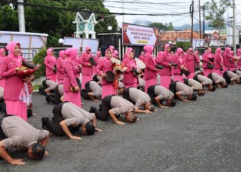 68 Personel Polres Aceh Tengah Naik Pangkat
