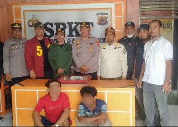 Dua Pelaku Judi “Dimana Bola” di Blang Bebangka Ditangkap 