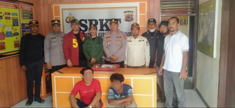 Dua Pelaku Judi “Dimana Bola” di Blang Bebangka Ditangkap 