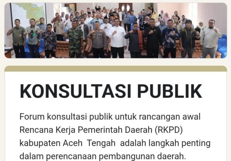 Mau Pembangunan Sesuai Harapan, Isi Kuisioner RKPD Aceh Tengah Disini!