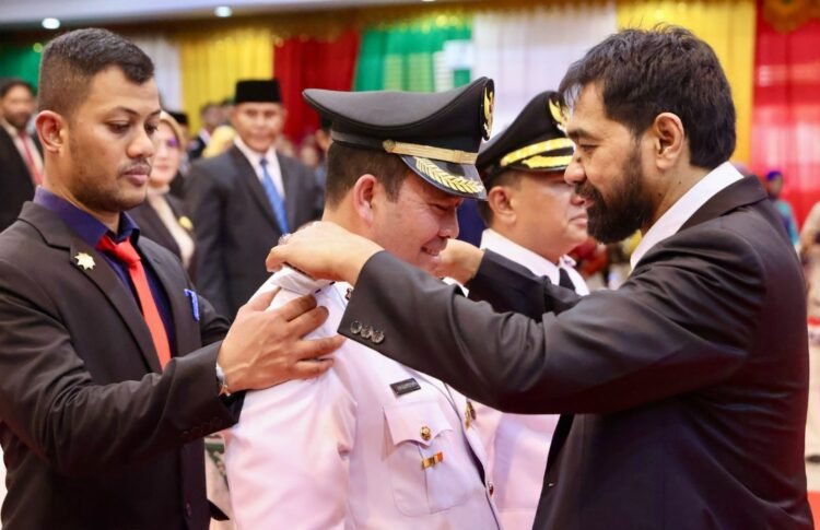Gubernur Aceh Lantik Bupati dan Wakil Bupati Aceh Tengah Haili Yoga dan Muchsin Hasan