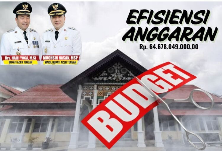Efisiensi Anggaran, Pemkab Aceh Tengah Pangkas Rp64,6 Miliar Lebih