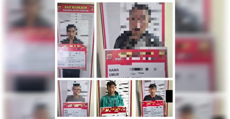 Satreskrim Polres Aceh Tengah Gagalkan Perdagangan Kulit Harimau Sumatra, Lima Pelaku Ditangkap