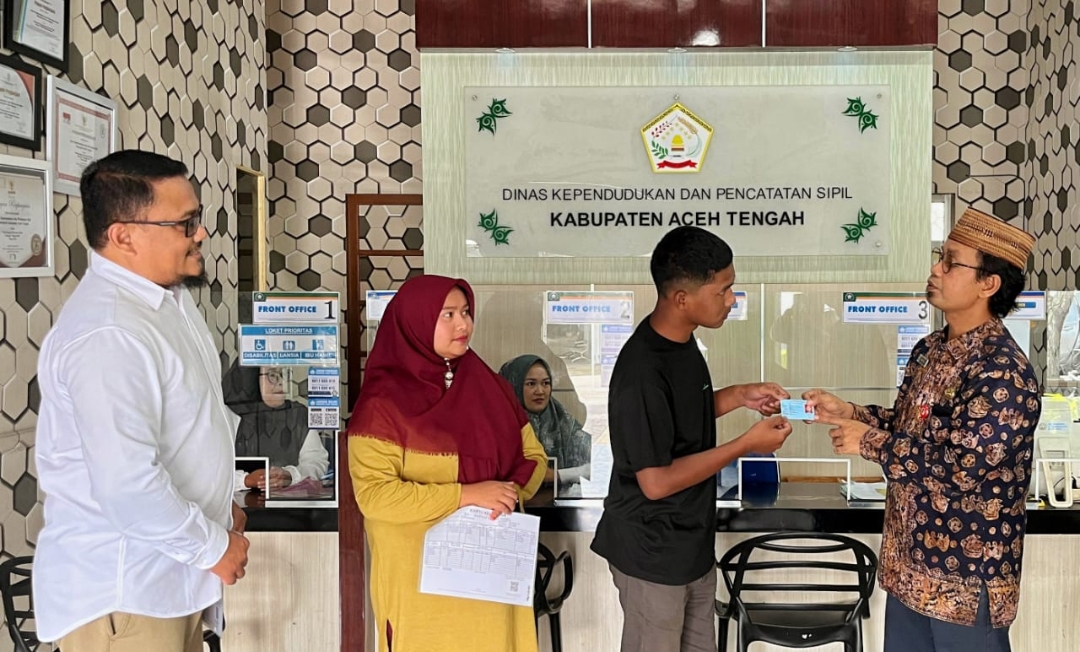 Libur Lebaran, Dukcapil Aceh Tengah Disambangi Tim Ditjen Kemendagri