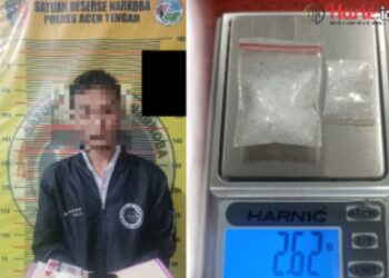 Satresnarkoba Polres Aceh Tengah Tangkap Pengedar Sabu, Dua Masuk DPO