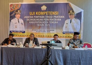 Pemkab Aceh Tengah Mulai Lakukan Uji Kompetensi Jabatan Pimpinan Tinggi Pratama