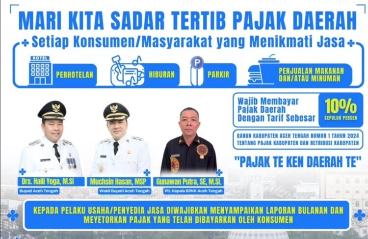 Waspada Sanksi! Pelaku Usaha Dihimbau Tertib Bayar Pajak ke RKUD Aceh Tengah