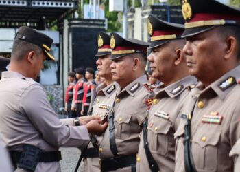 Kapolres Pimpin Sertijab Kasat Intel, Kasatlantas dan Lima Kapolsek di Aceh Tengah