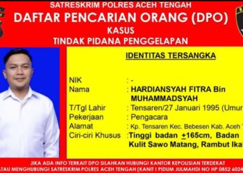 Oknum Pengacara di Aceh Tengah Masuk Daftar DPO Polisi