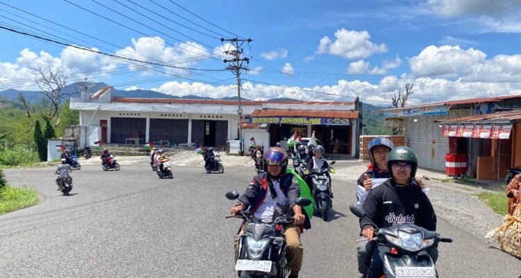 Gayo untuk Palestina, LDK Simahtuah Gelar Konvoi Motor Hingga Bener Meriah 