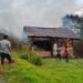 Rumah Semi Permanen di Kute Baru Linge Hangus Terbakar